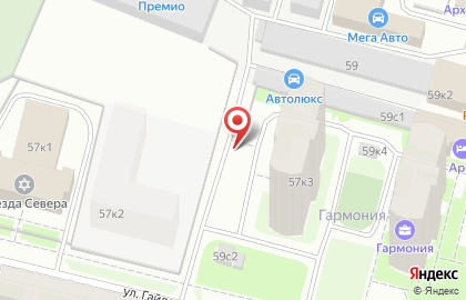 Автостоянка в Архангельске на карте