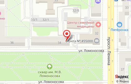 Юридическое агентство Магтехника-в на улице Ломоносова на карте