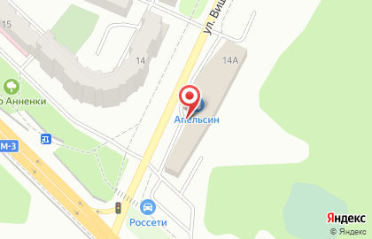 Торговый центр Апельсин на улице Вишневского на карте