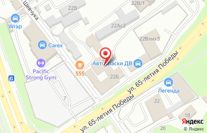 Параллель 555 на карте