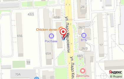 Офис продаж Билайн на улице Ладо Кецховели на карте