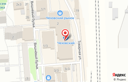 Салон-парикмахерская ЦирюльникЪ на Товарной улице в Чехове на карте