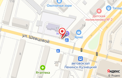 Магазин Dиксис в Ленинск-Кузнецком на карте