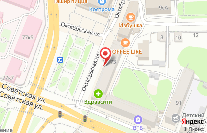 Оператор сотовой связи МТС на Советской улице на карте