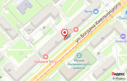 Магазин тканей в Новосибирске на карте
