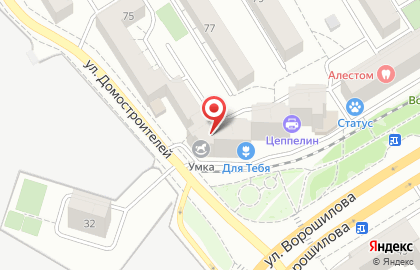 Главный воронежский сервис центр на улице Ворошилова на карте