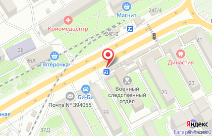 Киоск по продаже цветов на улице Ворошилова на карте