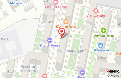 Служба доставки готовых блюд Sushi Break в Краснодаре на карте