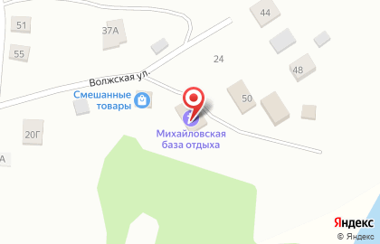 База отдыха Михайловское на Волжской улице на карте