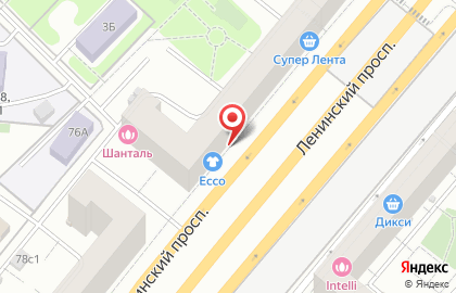 Магазин обуви Ecco в Москве на карте