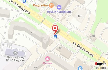 Пекарня Каравай на улице Винокурова на карте