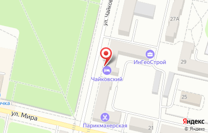 Центр здоровья и красоты на улице Чайковского на карте