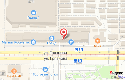 Салон оптики Урал-Оптик М на улице Грязнова на карте