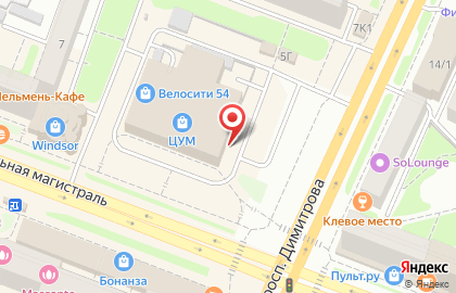 Оптический салон Альфа Вижн на Площади Гарина-Михайловского на карте