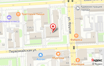 Страховая медицинская компания Новолипецкая на Советской улице на карте