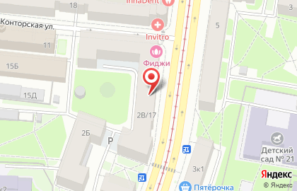 Х-фактор на Среднеохтинском проспекте на карте