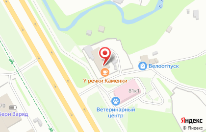 Кафе У речки Каменки на карте