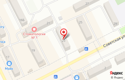 Супермаркет Копеечка, супермаркет на Советской улице на карте