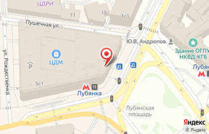 Грабли в Театральном проезде на карте
