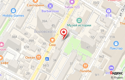 Барбершоп 13 by Black Star на улице Воровского на карте