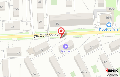 Звездочка на улице Островского на карте