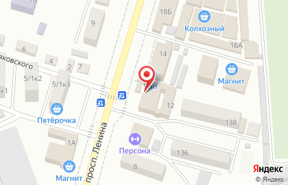 Тенториум на проспекте Ленина на карте