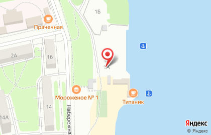 Кафе Парус на Набережной улице на карте