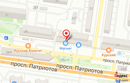 Магазин KDV Сandyland на проспекте Патриотов на карте