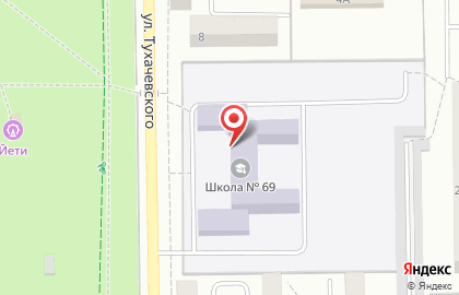 Центр диагностики и консультирования, МБОУ на улице Тухачевского на карте