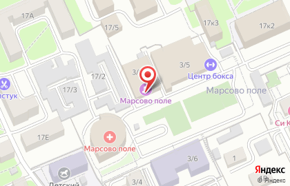 Культурно-спортивный центр Марсово поле на карте