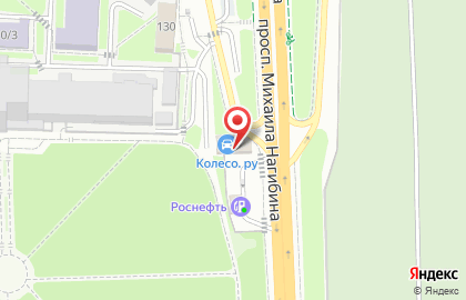 Шинный центр Gtshina на проспекте Михаила Нагибина на карте
