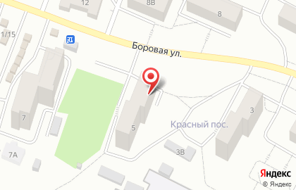 Продовольственный магазин Бородинский на Боровой улице на карте