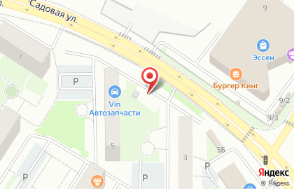 Шиномонтажная мастерская на Садовой улице, 3/1 на карте