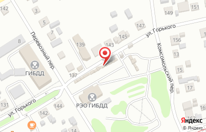 Автогарант на улице Максима Горького на карте