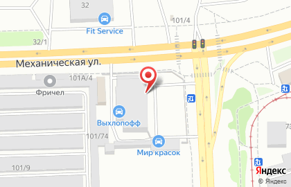 Магазин автозапчастей Механик на Механической улице на карте