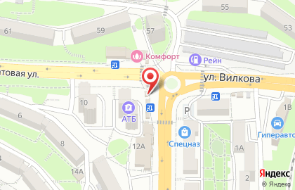 Продовольственный магазин Доброе дело в Первомайском районе на карте