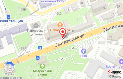 Дальневосточный банк во Владивостоке на карте