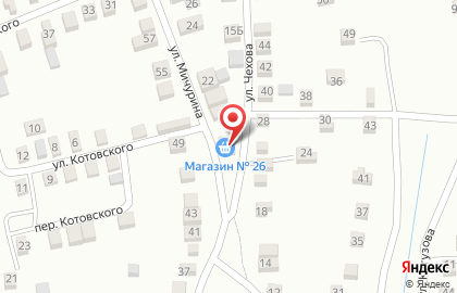 Продуктовый магазин в Ростове-на-Дону на карте