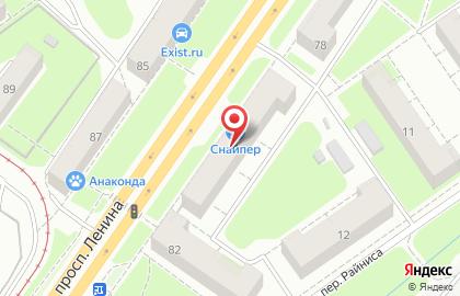 Центр отправки экспресс-почты EMS Почта России на проспекте Ленина на карте