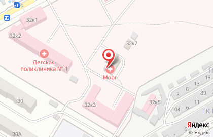 Новокуйбышевская центральная городская больница на улице Островского на карте