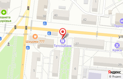 Татсоцбанк в Казани на карте