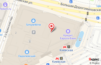 Джерри Вингс на площади Киевского Вокзала на карте