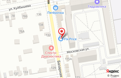Универсальный магазин FIXprice на Базарной улице на карте