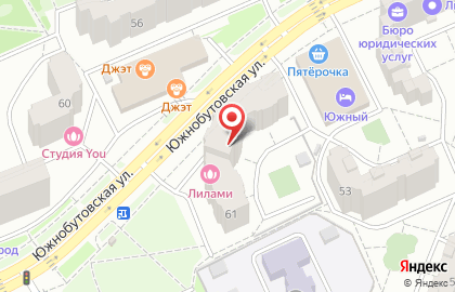 Парикмахерская Расческа на Южнобутовской улице на карте