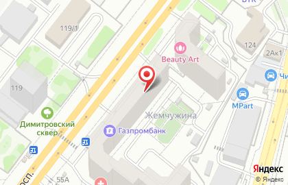 Магазин МВК сантехника в Железнодорожном районе на карте