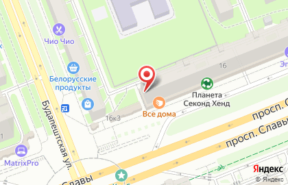 Кафе быстрого питания Wаверма в Фрунзенском районе на карте