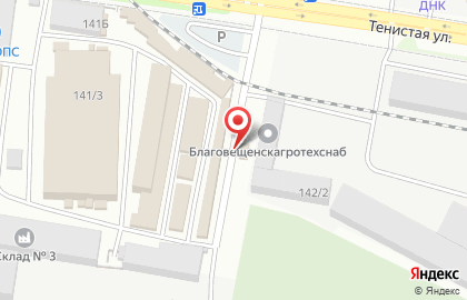 Оптово-розничный магазин на Тенистой улице на карте