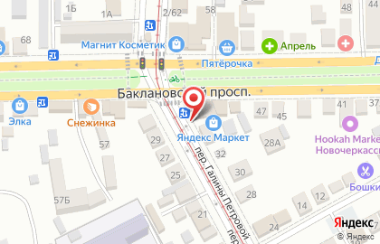 Магазин разливного пива Живые напитки на Баклановском проспекте на карте