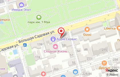 Юго-Западный банк Сбербанка России на Большой Садовой улице, 184 на карте