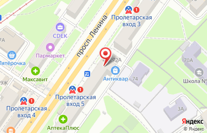 Пункт технического осмотра Автотехосмотр 52 на проспекте Ленина на карте